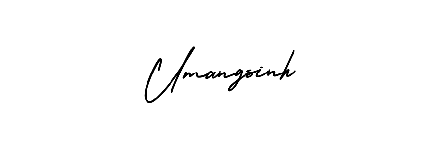 AmerikaSignatureDemo-Regular is a professional signature style that is perfect for those who want to add a touch of class to their signature. It is also a great choice for those who want to make their signature more unique. Get Umangsinh name to fancy signature for free. Umangsinh signature style 3 images and pictures png