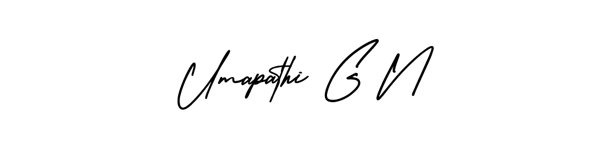 Create a beautiful signature design for name Umapathi G N. With this signature (AmerikaSignatureDemo-Regular) fonts, you can make a handwritten signature for free. Umapathi G N signature style 3 images and pictures png