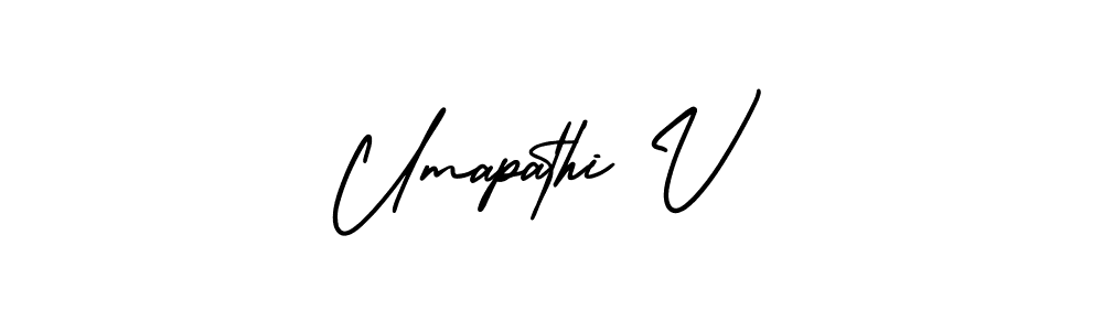 Similarly AmerikaSignatureDemo-Regular is the best handwritten signature design. Signature creator online .You can use it as an online autograph creator for name Umapathi V. Umapathi V signature style 3 images and pictures png