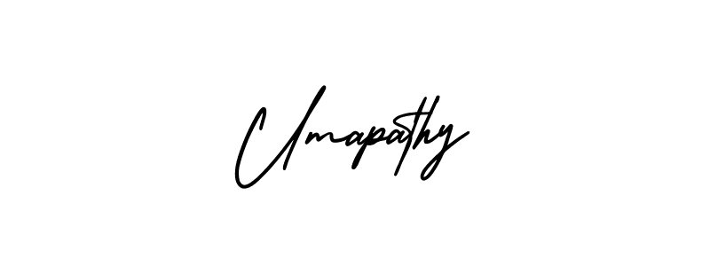 Design your own signature with our free online signature maker. With this signature software, you can create a handwritten (AmerikaSignatureDemo-Regular) signature for name Umapathy. Umapathy signature style 3 images and pictures png