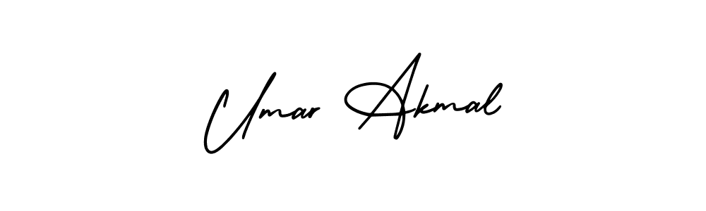 This is the best signature style for the Umar Akmal name. Also you like these signature font (AmerikaSignatureDemo-Regular). Mix name signature. Umar Akmal signature style 3 images and pictures png