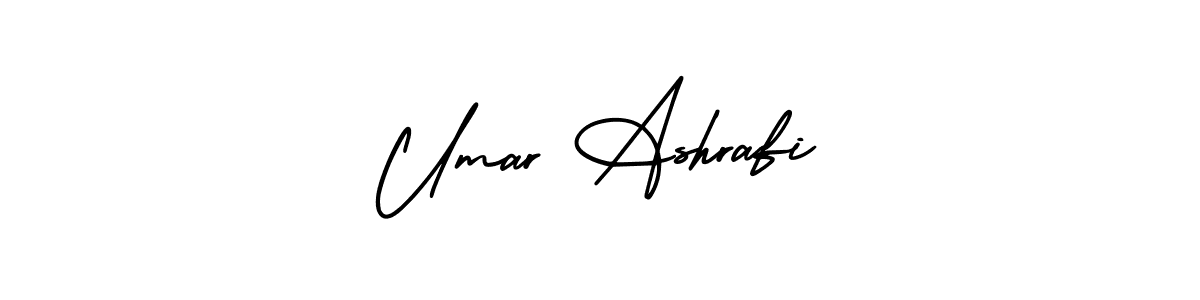 Make a beautiful signature design for name Umar Ashrafi. With this signature (AmerikaSignatureDemo-Regular) style, you can create a handwritten signature for free. Umar Ashrafi signature style 3 images and pictures png