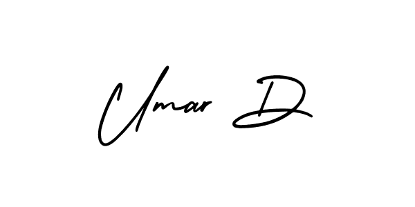 Also we have Umar D name is the best signature style. Create professional handwritten signature collection using AmerikaSignatureDemo-Regular autograph style. Umar D signature style 3 images and pictures png