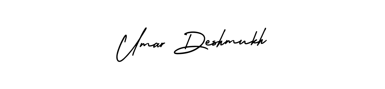 How to Draw Umar Deshmukh signature style? AmerikaSignatureDemo-Regular is a latest design signature styles for name Umar Deshmukh. Umar Deshmukh signature style 3 images and pictures png