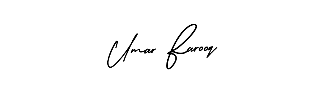 Use a signature maker to create a handwritten signature online. With this signature software, you can design (AmerikaSignatureDemo-Regular) your own signature for name Umar Farooq. Umar Farooq signature style 3 images and pictures png