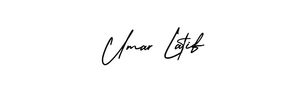 Make a beautiful signature design for name Umar Latif. With this signature (AmerikaSignatureDemo-Regular) style, you can create a handwritten signature for free. Umar Latif signature style 3 images and pictures png