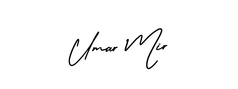 Similarly AmerikaSignatureDemo-Regular is the best handwritten signature design. Signature creator online .You can use it as an online autograph creator for name Umar Mir. Umar Mir signature style 3 images and pictures png