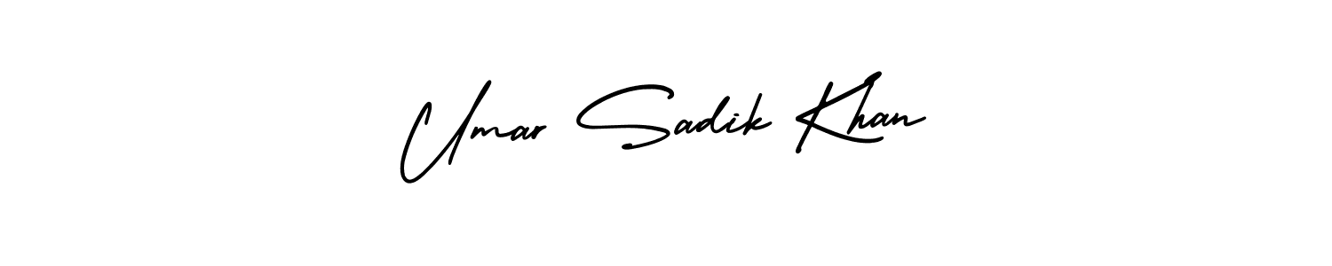 Also we have Umar Sadik Khan name is the best signature style. Create professional handwritten signature collection using AmerikaSignatureDemo-Regular autograph style. Umar Sadik Khan signature style 3 images and pictures png