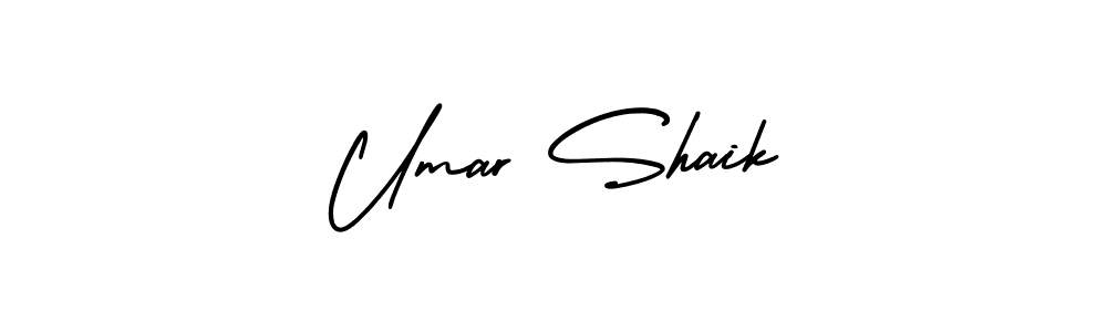 Make a beautiful signature design for name Umar Shaik. With this signature (AmerikaSignatureDemo-Regular) style, you can create a handwritten signature for free. Umar Shaik signature style 3 images and pictures png