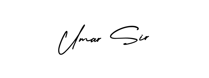 Similarly AmerikaSignatureDemo-Regular is the best handwritten signature design. Signature creator online .You can use it as an online autograph creator for name Umar Sir. Umar Sir signature style 3 images and pictures png