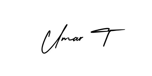 if you are searching for the best signature style for your name Umar T. so please give up your signature search. here we have designed multiple signature styles  using AmerikaSignatureDemo-Regular. Umar T signature style 3 images and pictures png