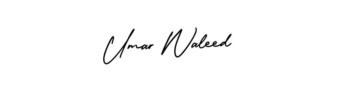 Design your own signature with our free online signature maker. With this signature software, you can create a handwritten (AmerikaSignatureDemo-Regular) signature for name Umar Waleed. Umar Waleed signature style 3 images and pictures png