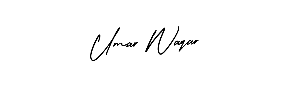 Similarly AmerikaSignatureDemo-Regular is the best handwritten signature design. Signature creator online .You can use it as an online autograph creator for name Umar Waqar. Umar Waqar signature style 3 images and pictures png