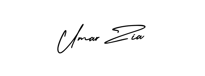 if you are searching for the best signature style for your name Umar Zia. so please give up your signature search. here we have designed multiple signature styles  using AmerikaSignatureDemo-Regular. Umar Zia signature style 3 images and pictures png