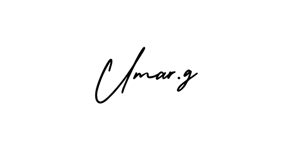 You should practise on your own different ways (AmerikaSignatureDemo-Regular) to write your name (Umar.g) in signature. don't let someone else do it for you. Umar.g signature style 3 images and pictures png