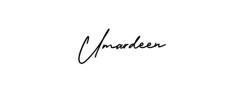 Make a beautiful signature design for name Umardeen. Use this online signature maker to create a handwritten signature for free. Umardeen signature style 3 images and pictures png
