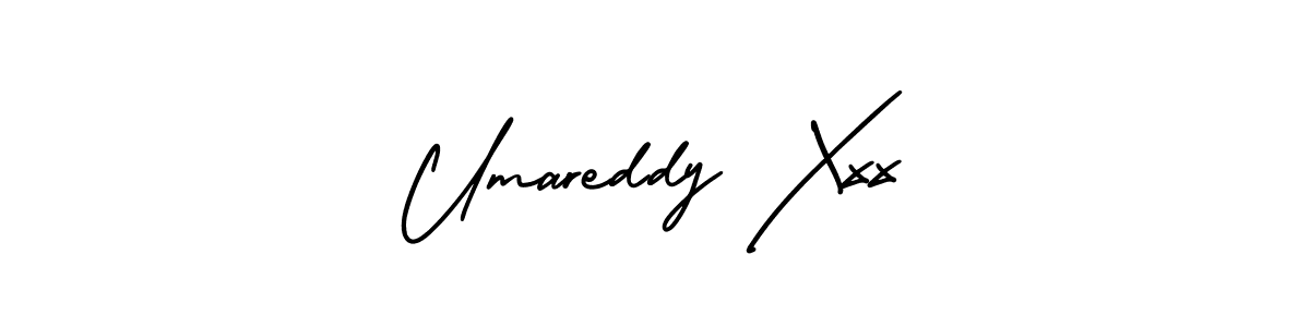 Make a beautiful signature design for name Umareddy Xxx. With this signature (AmerikaSignatureDemo-Regular) style, you can create a handwritten signature for free. Umareddy Xxx signature style 3 images and pictures png