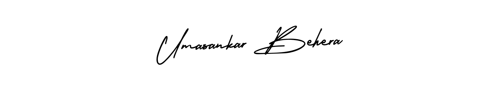 This is the best signature style for the Umasankar Behera name. Also you like these signature font (AmerikaSignatureDemo-Regular). Mix name signature. Umasankar Behera signature style 3 images and pictures png