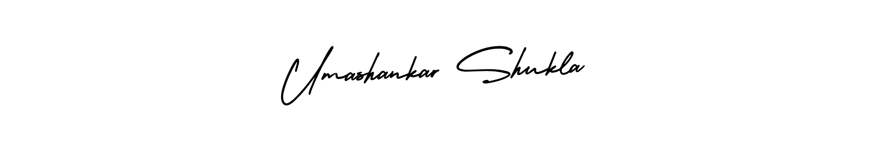 The best way (AmerikaSignatureDemo-Regular) to make a short signature is to pick only two or three words in your name. The name Umashankar Shukla include a total of six letters. For converting this name. Umashankar Shukla signature style 3 images and pictures png