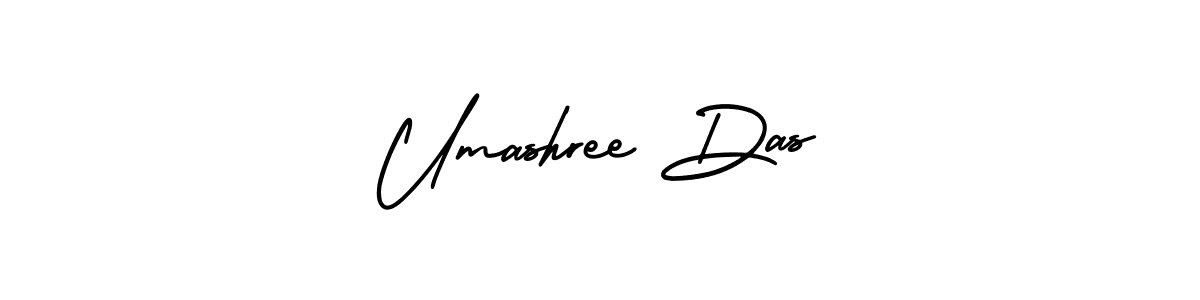 The best way (AmerikaSignatureDemo-Regular) to make a short signature is to pick only two or three words in your name. The name Umashree Das include a total of six letters. For converting this name. Umashree Das signature style 3 images and pictures png