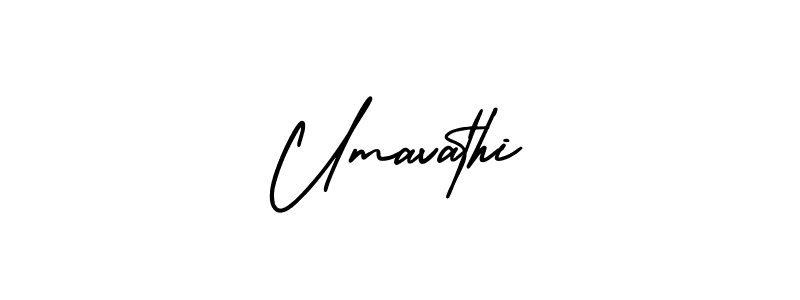 Design your own signature with our free online signature maker. With this signature software, you can create a handwritten (AmerikaSignatureDemo-Regular) signature for name Umavathi. Umavathi signature style 3 images and pictures png