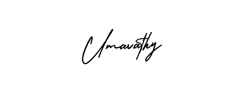 It looks lik you need a new signature style for name Umavathy. Design unique handwritten (AmerikaSignatureDemo-Regular) signature with our free signature maker in just a few clicks. Umavathy signature style 3 images and pictures png