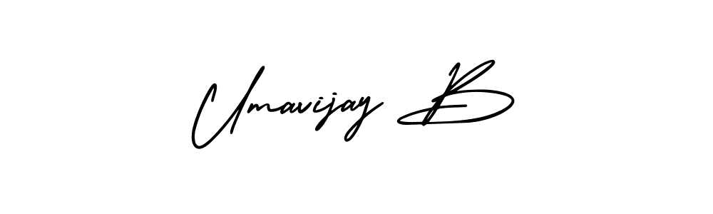 AmerikaSignatureDemo-Regular is a professional signature style that is perfect for those who want to add a touch of class to their signature. It is also a great choice for those who want to make their signature more unique. Get Umavijay B name to fancy signature for free. Umavijay B signature style 3 images and pictures png
