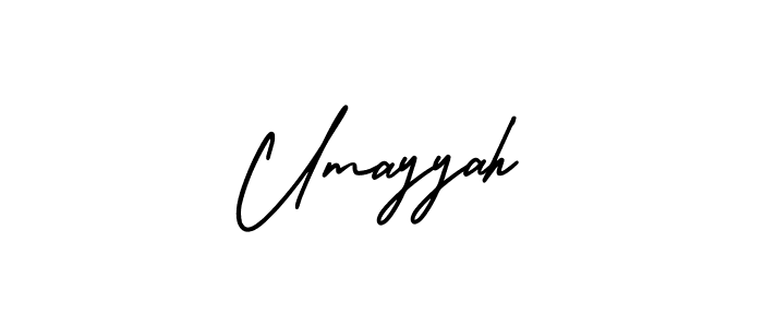 The best way (AmerikaSignatureDemo-Regular) to make a short signature is to pick only two or three words in your name. The name Umayyah include a total of six letters. For converting this name. Umayyah signature style 3 images and pictures png