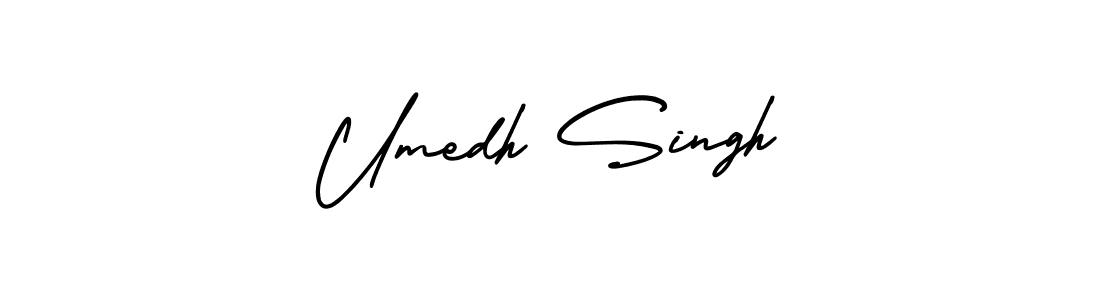 Design your own signature with our free online signature maker. With this signature software, you can create a handwritten (AmerikaSignatureDemo-Regular) signature for name Umedh Singh. Umedh Singh signature style 3 images and pictures png