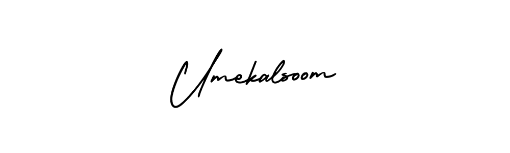 Use a signature maker to create a handwritten signature online. With this signature software, you can design (AmerikaSignatureDemo-Regular) your own signature for name Umekalsoom. Umekalsoom signature style 3 images and pictures png