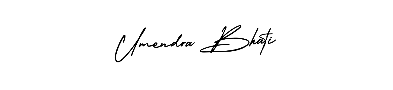 You can use this online signature creator to create a handwritten signature for the name Umendra Bhati. This is the best online autograph maker. Umendra Bhati signature style 3 images and pictures png