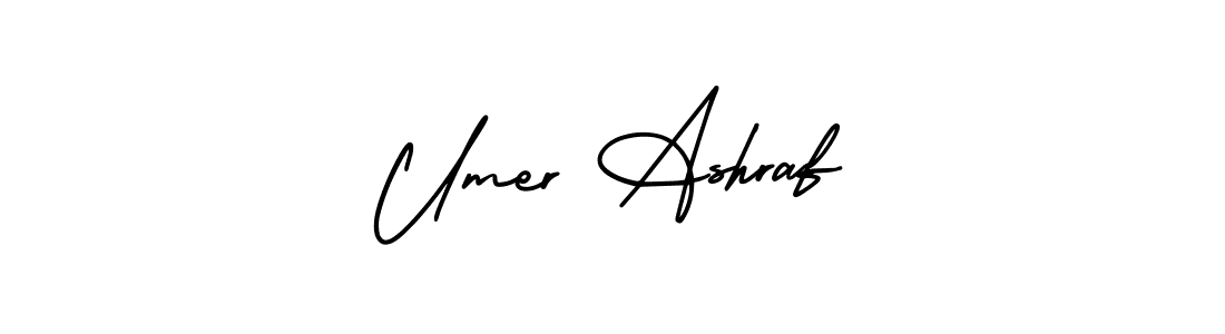 Create a beautiful signature design for name Umer Ashraf. With this signature (AmerikaSignatureDemo-Regular) fonts, you can make a handwritten signature for free. Umer Ashraf signature style 3 images and pictures png