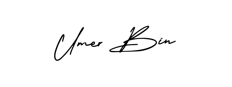 Also You can easily find your signature by using the search form. We will create Umer Bin name handwritten signature images for you free of cost using AmerikaSignatureDemo-Regular sign style. Umer Bin signature style 3 images and pictures png