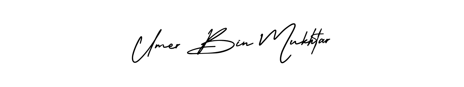 AmerikaSignatureDemo-Regular is a professional signature style that is perfect for those who want to add a touch of class to their signature. It is also a great choice for those who want to make their signature more unique. Get Umer Bin Mukhtar name to fancy signature for free. Umer Bin Mukhtar signature style 3 images and pictures png