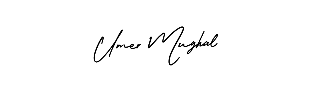 You should practise on your own different ways (AmerikaSignatureDemo-Regular) to write your name (Umer Mughal) in signature. don't let someone else do it for you. Umer Mughal signature style 3 images and pictures png
