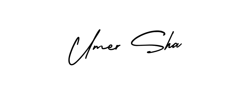 Also we have Umer Sha name is the best signature style. Create professional handwritten signature collection using AmerikaSignatureDemo-Regular autograph style. Umer Sha signature style 3 images and pictures png