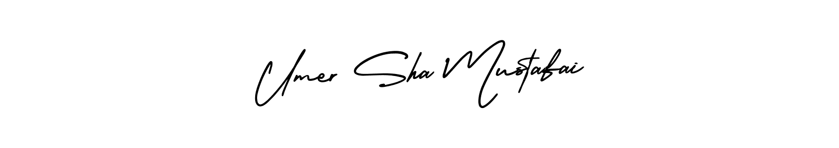 Similarly AmerikaSignatureDemo-Regular is the best handwritten signature design. Signature creator online .You can use it as an online autograph creator for name Umer Sha Mustafai. Umer Sha Mustafai signature style 3 images and pictures png