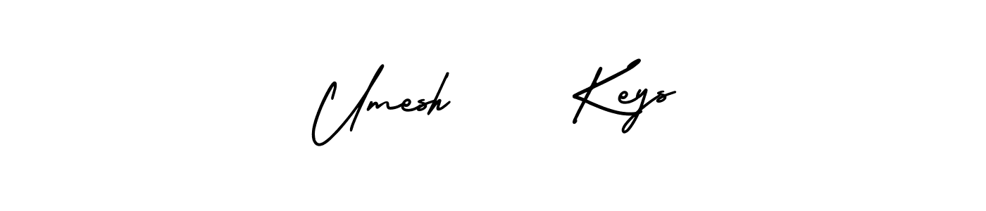 Create a beautiful signature design for name Umesh     Keys. With this signature (AmerikaSignatureDemo-Regular) fonts, you can make a handwritten signature for free. Umesh     Keys signature style 3 images and pictures png