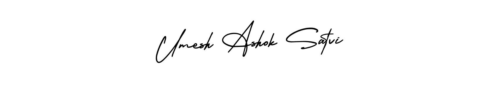 Also we have Umesh Ashok Satvi name is the best signature style. Create professional handwritten signature collection using AmerikaSignatureDemo-Regular autograph style. Umesh Ashok Satvi signature style 3 images and pictures png