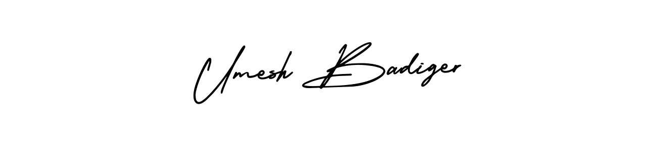 Make a beautiful signature design for name Umesh Badiger. Use this online signature maker to create a handwritten signature for free. Umesh Badiger signature style 3 images and pictures png