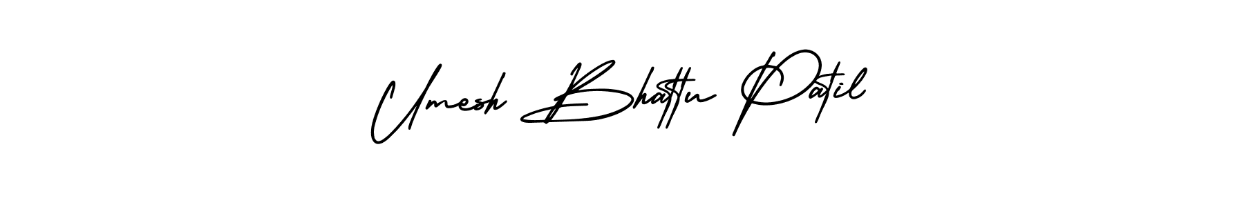This is the best signature style for the Umesh Bhattu Patil name. Also you like these signature font (AmerikaSignatureDemo-Regular). Mix name signature. Umesh Bhattu Patil signature style 3 images and pictures png
