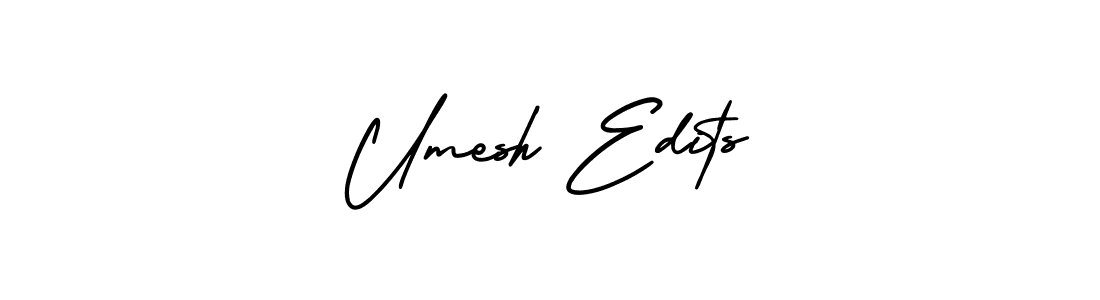 How to Draw Umesh Edits signature style? AmerikaSignatureDemo-Regular is a latest design signature styles for name Umesh Edits. Umesh Edits signature style 3 images and pictures png