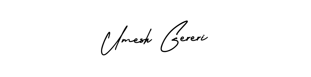 Create a beautiful signature design for name Umesh Gereri. With this signature (AmerikaSignatureDemo-Regular) fonts, you can make a handwritten signature for free. Umesh Gereri signature style 3 images and pictures png