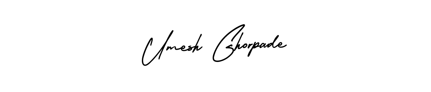 Create a beautiful signature design for name Umesh Ghorpade. With this signature (AmerikaSignatureDemo-Regular) fonts, you can make a handwritten signature for free. Umesh Ghorpade signature style 3 images and pictures png