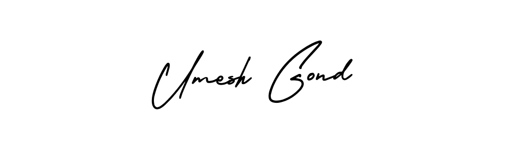 Best and Professional Signature Style for Umesh Gond. AmerikaSignatureDemo-Regular Best Signature Style Collection. Umesh Gond signature style 3 images and pictures png