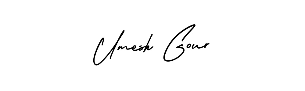 This is the best signature style for the Umesh Gour name. Also you like these signature font (AmerikaSignatureDemo-Regular). Mix name signature. Umesh Gour signature style 3 images and pictures png