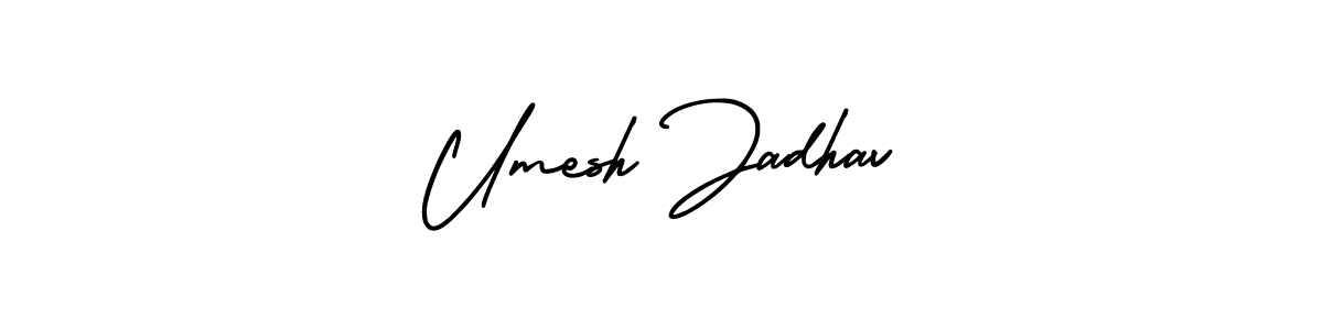 Use a signature maker to create a handwritten signature online. With this signature software, you can design (AmerikaSignatureDemo-Regular) your own signature for name Umesh Jadhav. Umesh Jadhav signature style 3 images and pictures png