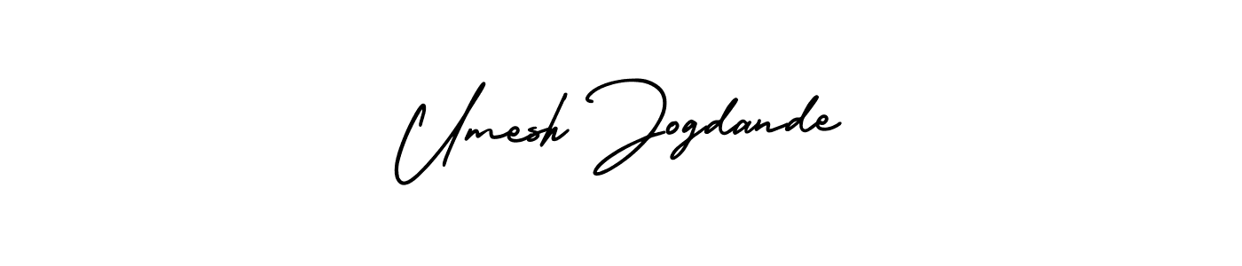 Umesh Jogdande stylish signature style. Best Handwritten Sign (AmerikaSignatureDemo-Regular) for my name. Handwritten Signature Collection Ideas for my name Umesh Jogdande. Umesh Jogdande signature style 3 images and pictures png
