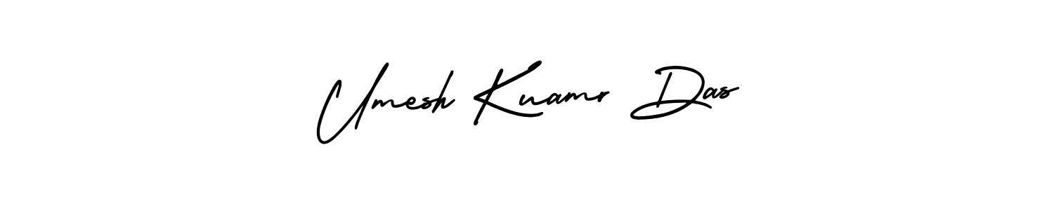 How to make Umesh Kuamr Das name signature. Use AmerikaSignatureDemo-Regular style for creating short signs online. This is the latest handwritten sign. Umesh Kuamr Das signature style 3 images and pictures png