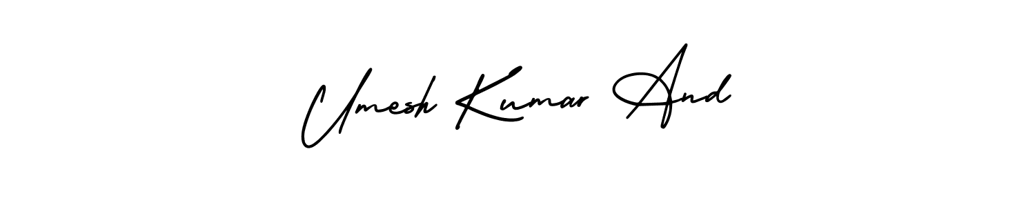 Also we have Umesh Kumar And name is the best signature style. Create professional handwritten signature collection using AmerikaSignatureDemo-Regular autograph style. Umesh Kumar And signature style 3 images and pictures png